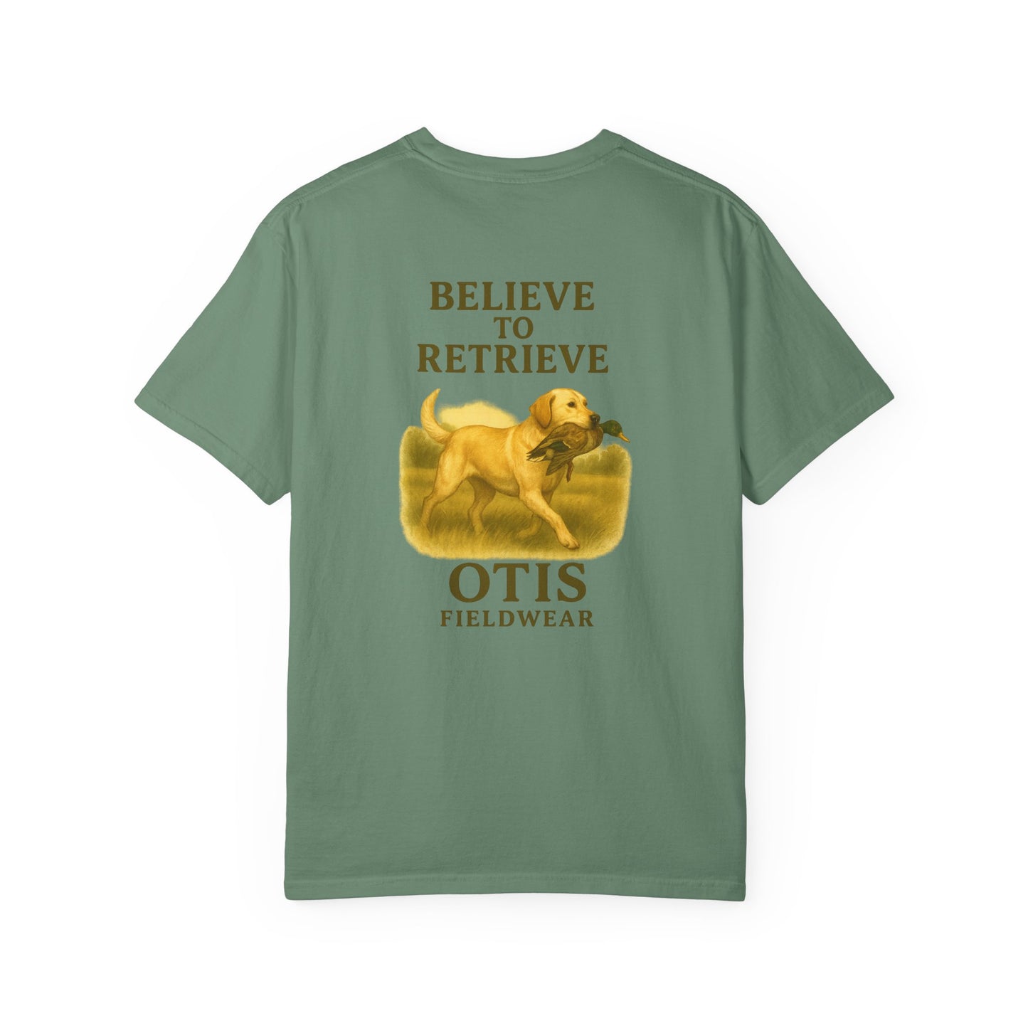 Believe to Retrieve Tee - Yellow Lab