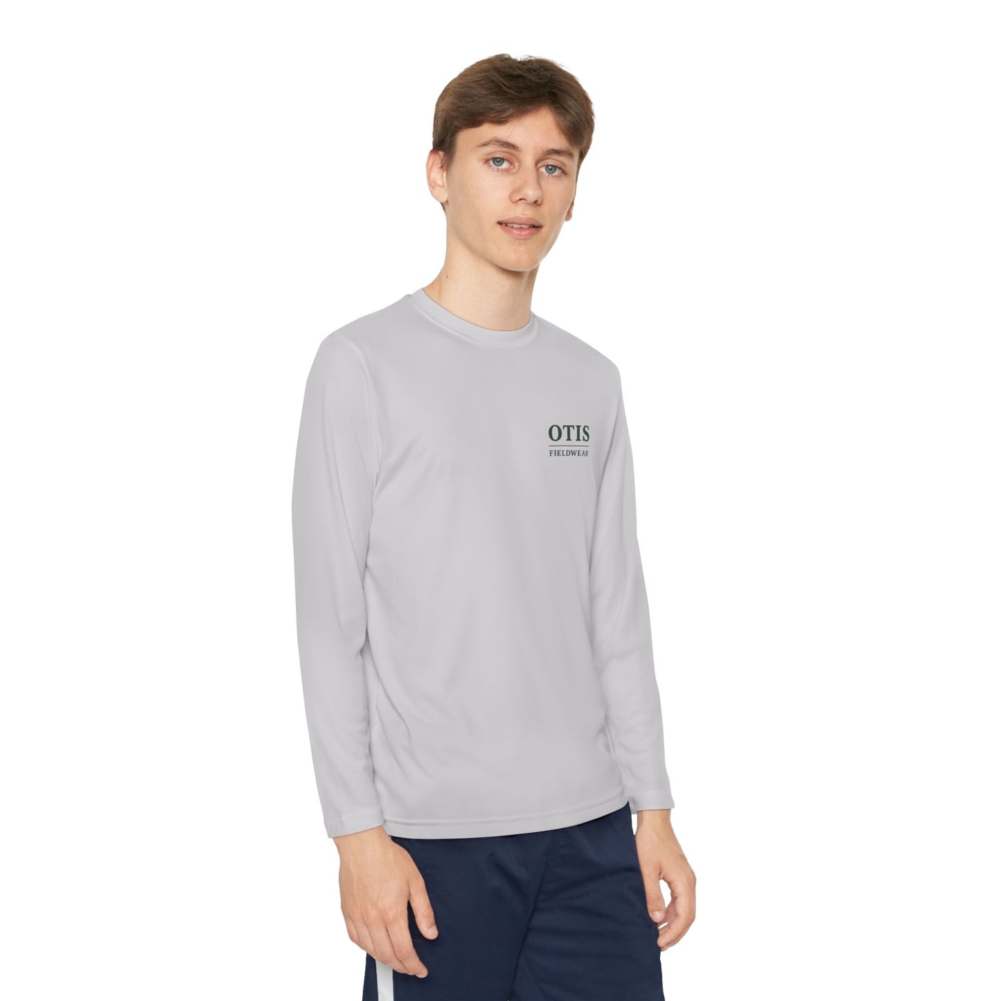 Youth Long Sleeve Tee (green logo)