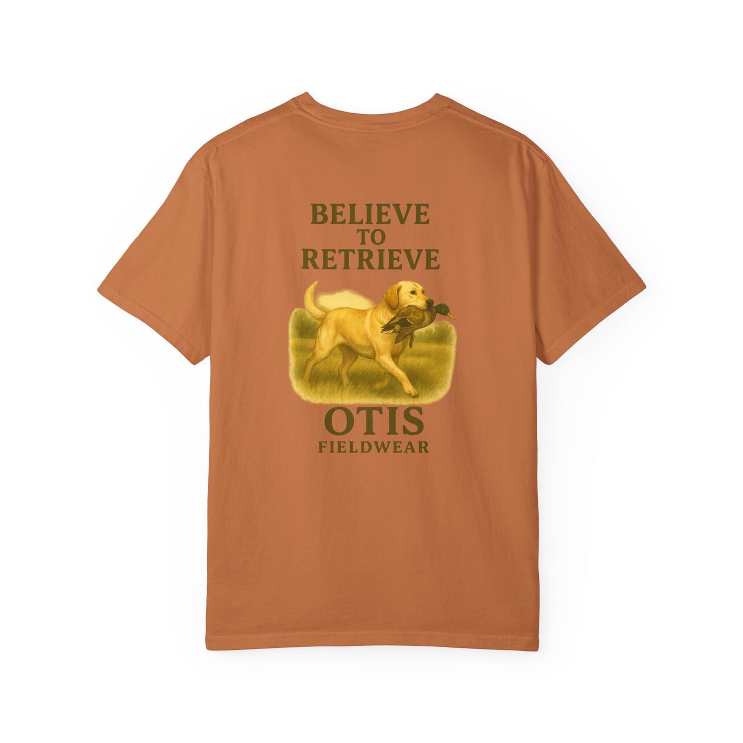 Believe to Retrieve Tee - Yellow Lab