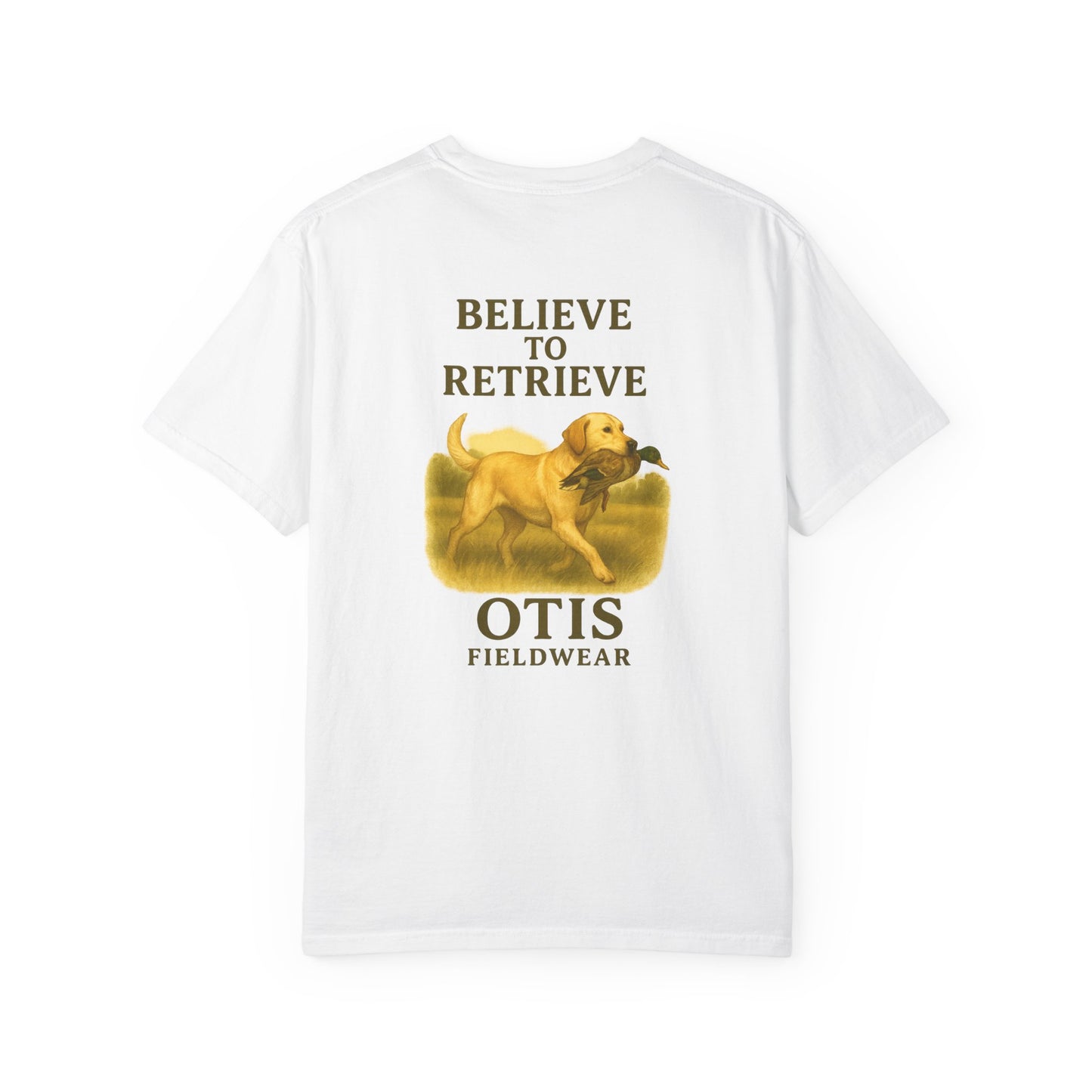 Believe to Retrieve Tee - Yellow Lab