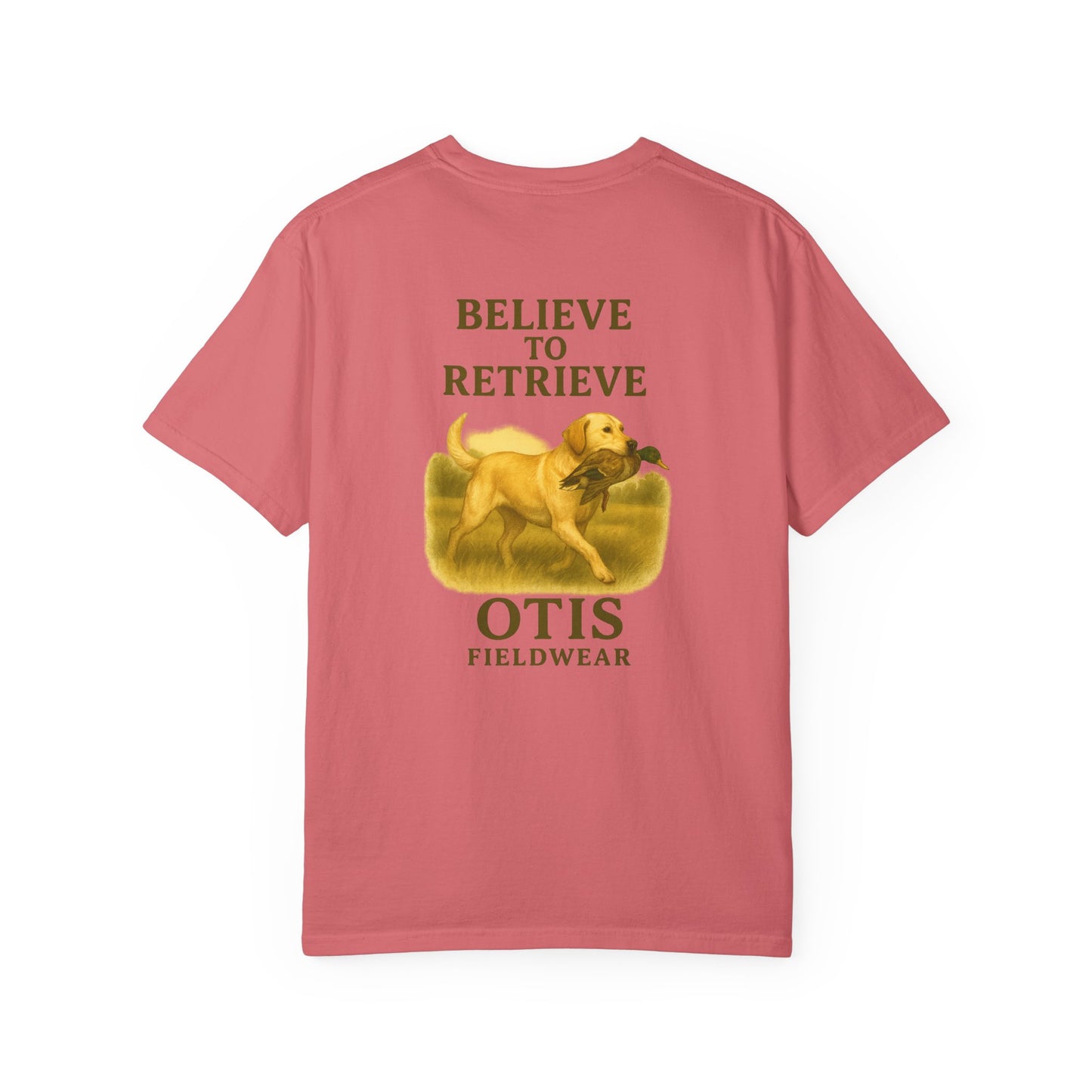 Believe to Retrieve Tee - Yellow Lab