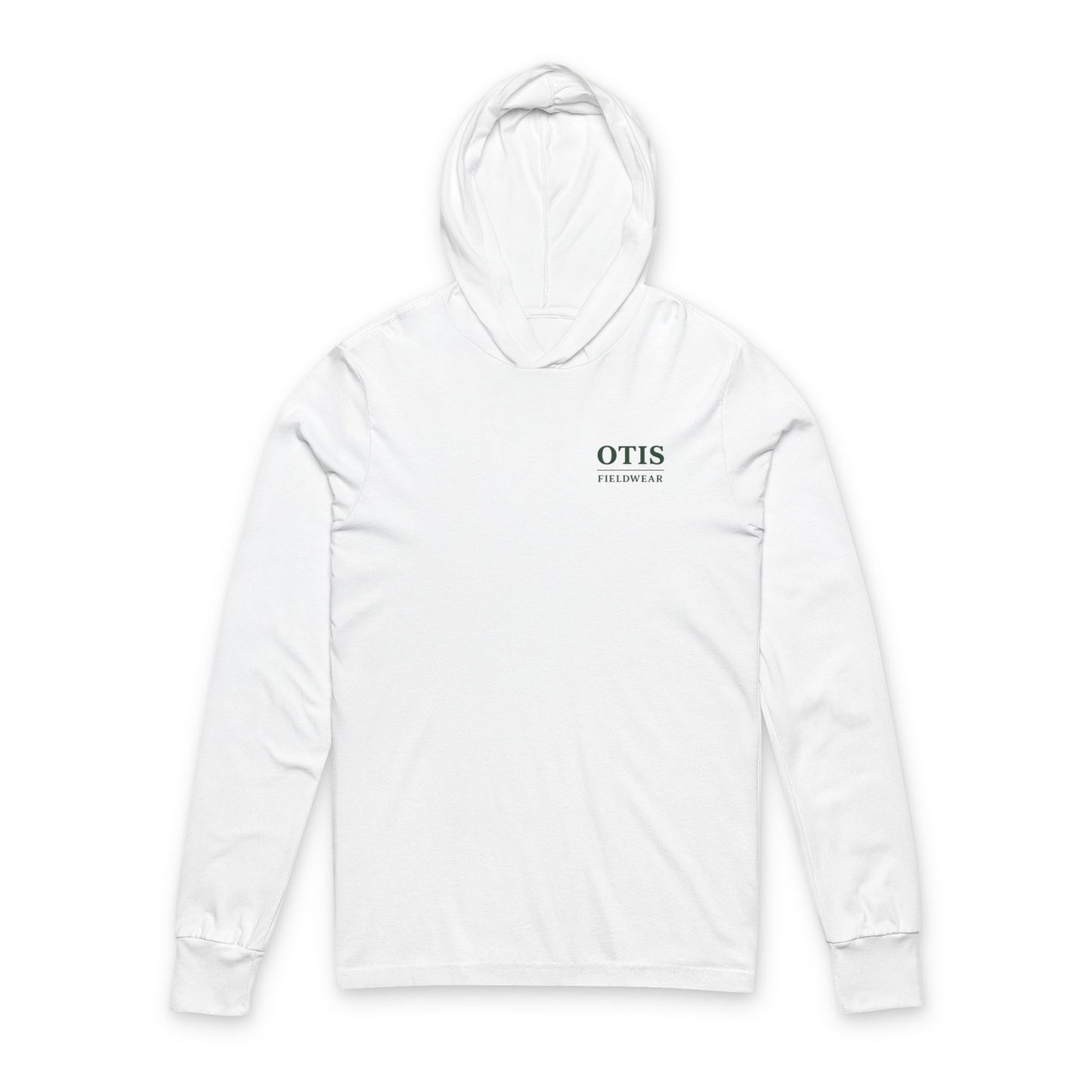 Hooded Long Sleeve Tee - Green Logo
