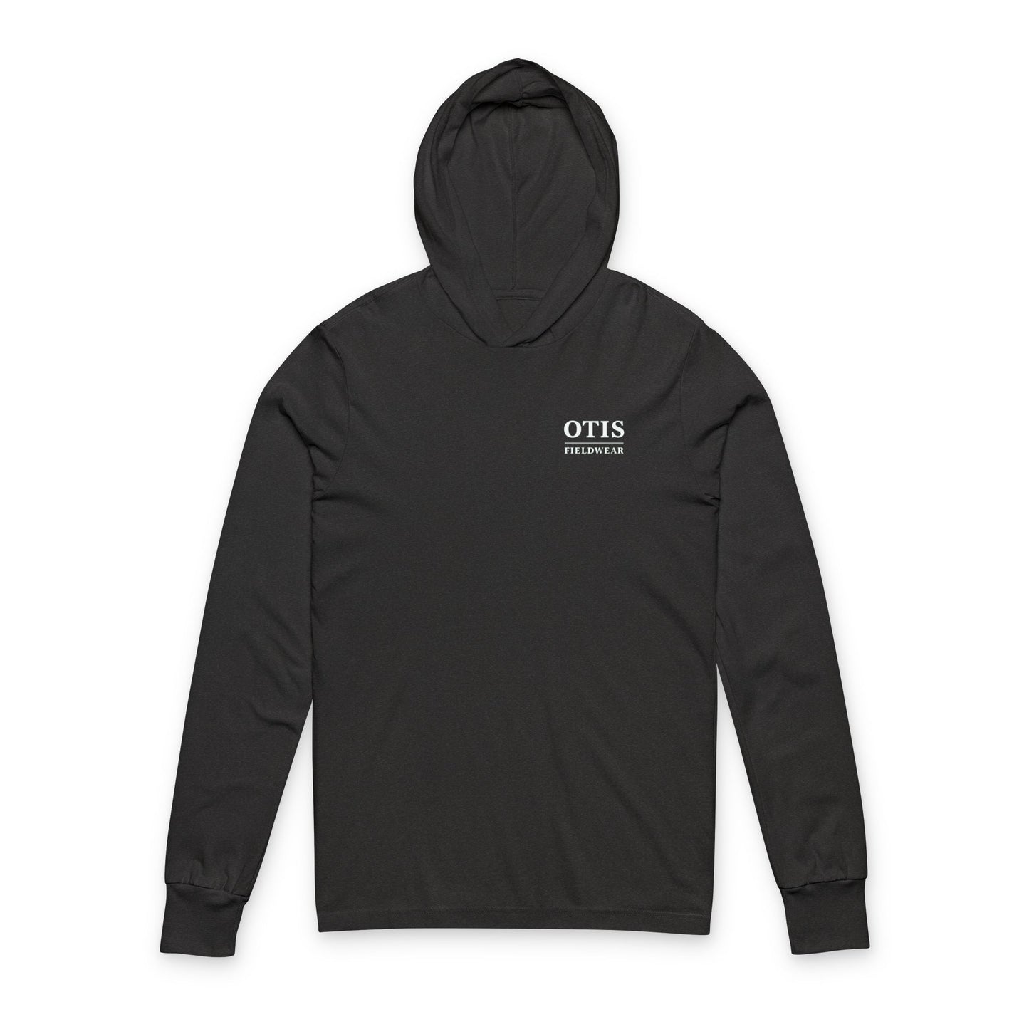 Hooded Long Sleeve Tee - White Logo