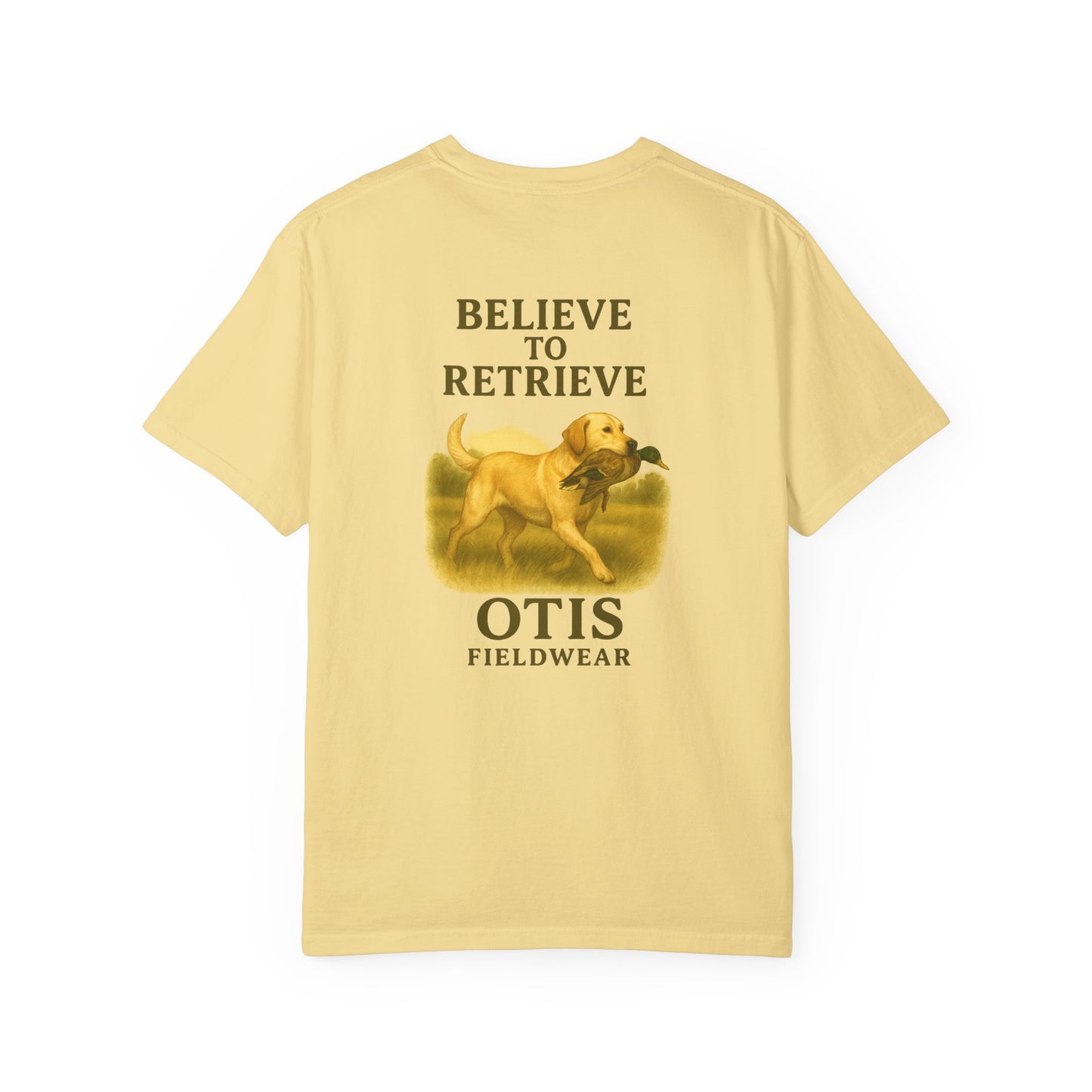 Believe to Retrieve Tee - Yellow Lab