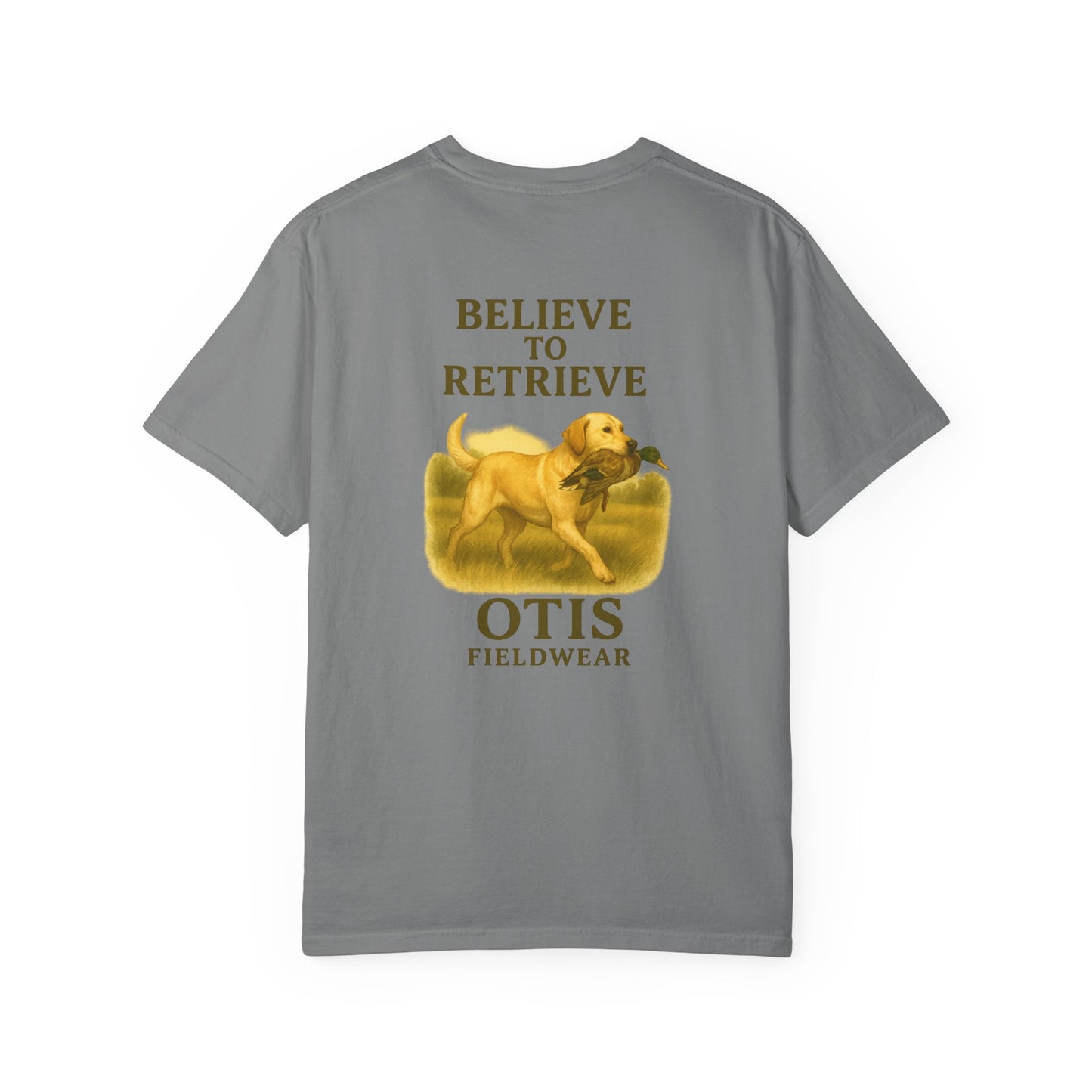 Believe to Retrieve Tee - Yellow Lab