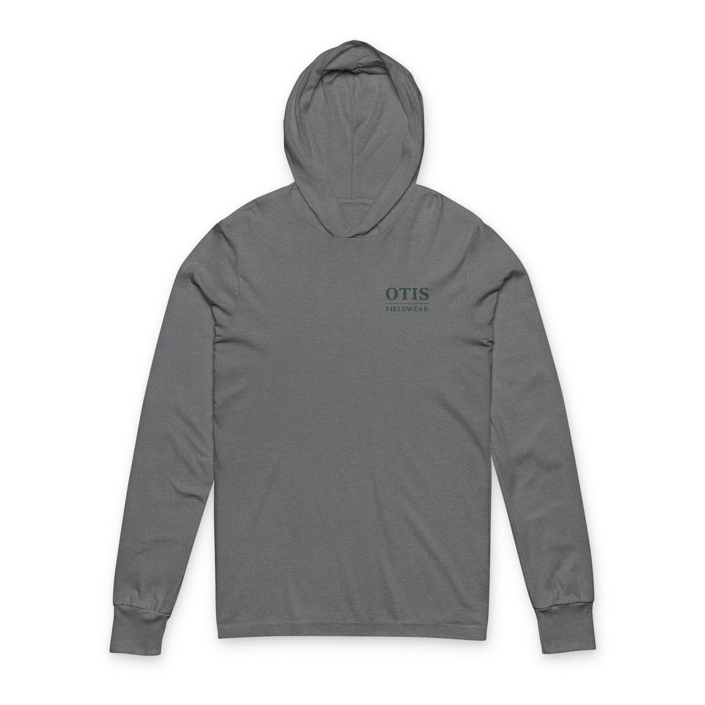 Hooded Long Sleeve Tee - Green Logo