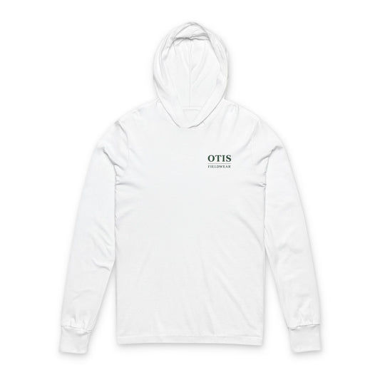 Hooded Long Sleeve Tee - Green Logo